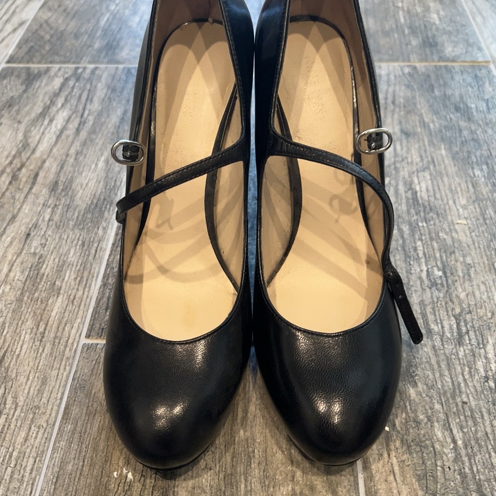 Nine West Womens platform round toe ankle strap high heel pumps - size 8
